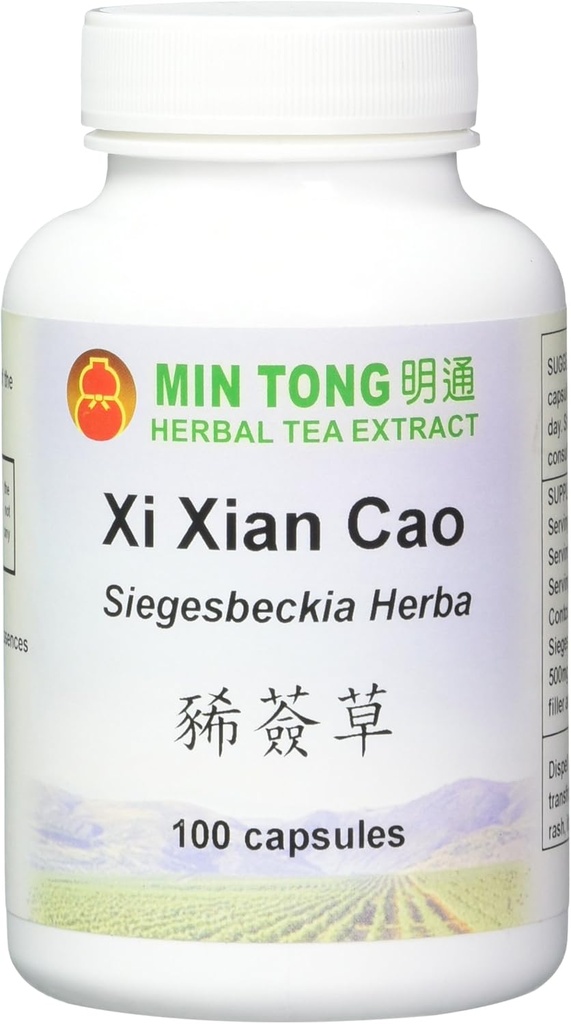 100 * 500 mg Siegesbeckia Herba Xi Xian Cao koncentrato ekstraktas / butelis, Paimkite 2-4 tabletes, tris kartus per dieną Bio Essence