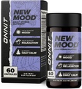 ONNIT New Mood Daily Stress Support Capsules, IGEN ™ Non-GMO Teed, Miego ir nuotaikos paramos priedas vyrams ir moterims, Dienos Stress Management Capsules, 60 Count