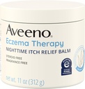 Aveeno egzema terapija Naktinis Itch Relief Balm, Egzema kremas kūno, drėkinantis Koloidinis Oatmeet & Ceramide Formulės, Fagrance Free, Raminantis Sausas niežulys Odos, 11 fl oz