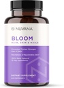 Bloom Biotin 5000mcg B7 Sveikam plaukų augimui, Palaiko plaukų slinkimą, Graži oda ir stiprios nagų su hialurono rūgštimi, kolagenas, folatas, vitaminas E, A, B6 ® 124; Pagaminta JAV