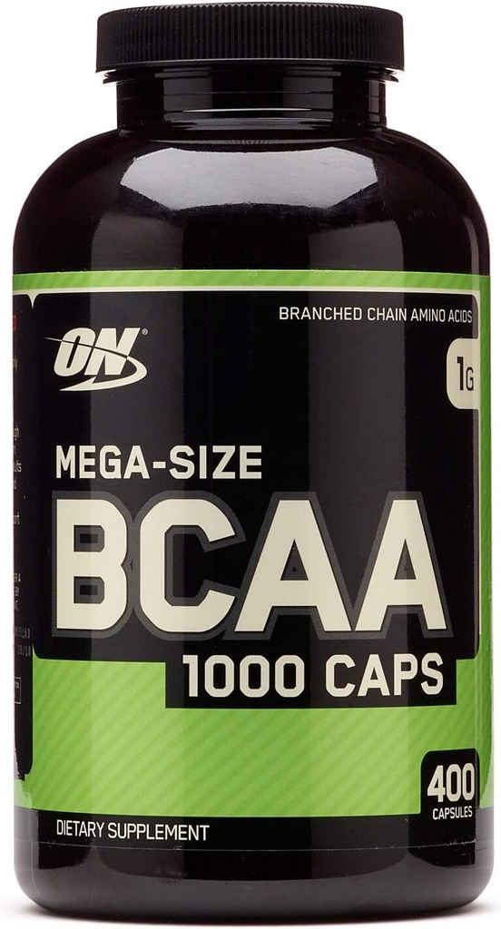 Optimum Nutrition Mega-Size BCAA 1000 Caps - 400 Capsules (200 Servings)