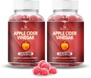 BeLive Apple Cider Actas Cukrus nemokamai Gummies - Puikus Digestion & sveika mityba - Gluten Free, Nr gliukozės Sirupas, ACV Gummies Alternatyvus Capsules & Geriamasis (120 Ct) - 2 Pack