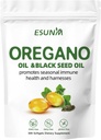 Oregano Softgels, Oregano aliejus su juodąja sėklų aliejumi, sezoninė imuninė sveikata ir šarmai, Oregano aliejaus papildai kapsulės, Non- GMO, Gluten Free, 300 Softgel kapsulės Dieta Priedas
