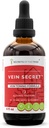 Vein Secret Alcohol Extract, High-Potency Herbal Drops, Tincture Made from Butcher's Broom, Horse Chestnut, Prickly Ash, Rosemary, Stone Root. Vein Toning Formula 4 oz