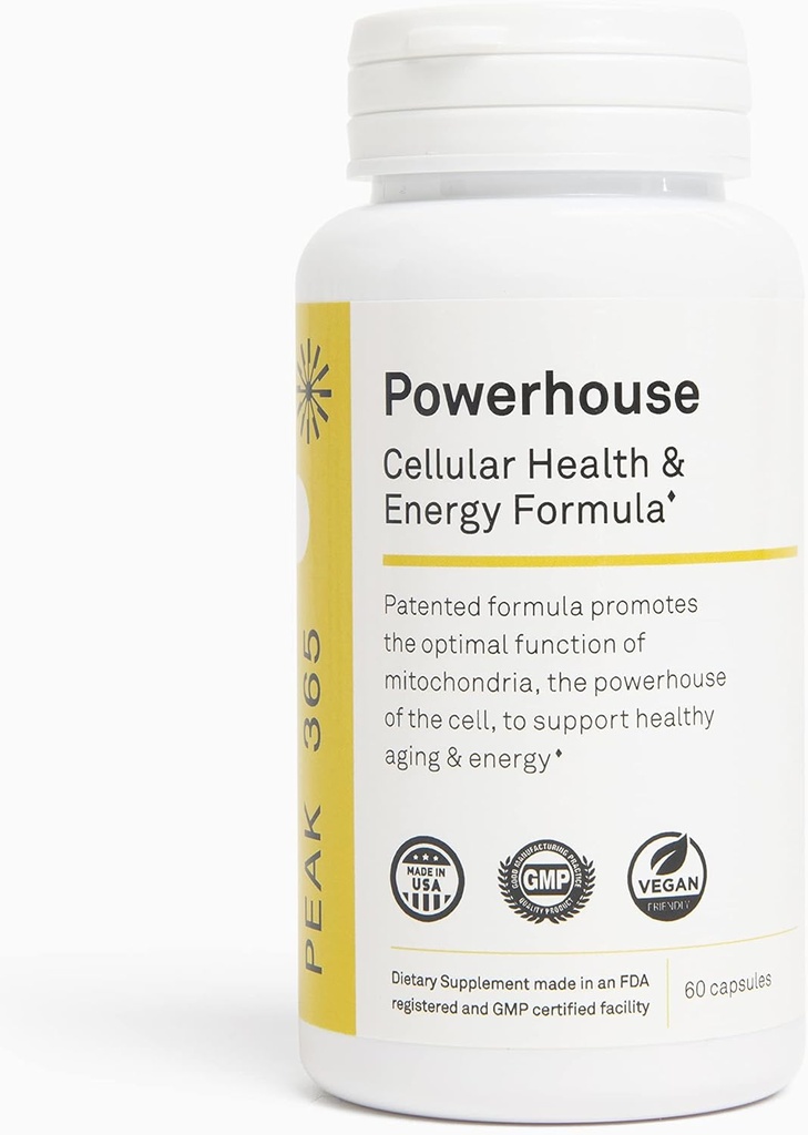 Powerhouse ® 124; Cellule Health & Energy Formulės ® 124; Palaiko energiją ir sveikatą ne Cellule Level ® 124; Galingas Mokslas pagrįstas Formulation ® 124; Kūno kalba Vitaminai $30 + mokslinių tyrimų metai124;