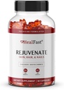 HealFast Rejuvenate Vitamin and Mineral Gummy Supplement - Collagen Gummies + Vitamins, Biotin, and Zinc - Anti Aging Beauty & Skin Supplement Clinically-Studied & Physician Formulated - 60 Count