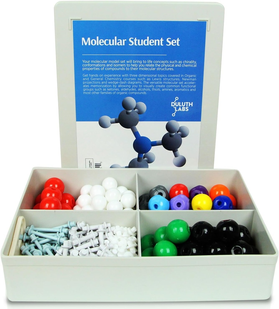 Organinė chemija Molecular Modelis Studentas rinkinys - (88 Atomai ir 140 Bond dalys) - MM- 004