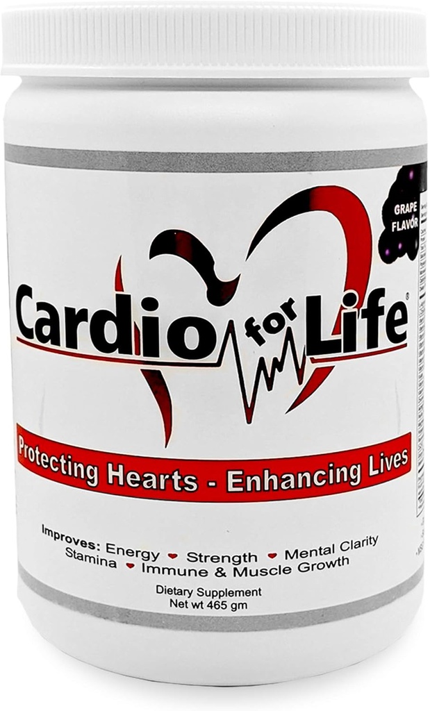 CardioForLife - 16 oz. Milteliai w / AstraGin - Vynuogių skonio