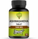 Ashwagandha tabletės, 1000mg Ş124; 100% Natural Ashwagandha & Withanolide ® 124; Stress Relief Atjaunina Mind & Body Implements Form & Energy for Men & Women ® 124; 90 Tablets, 45 dienos tiekimas