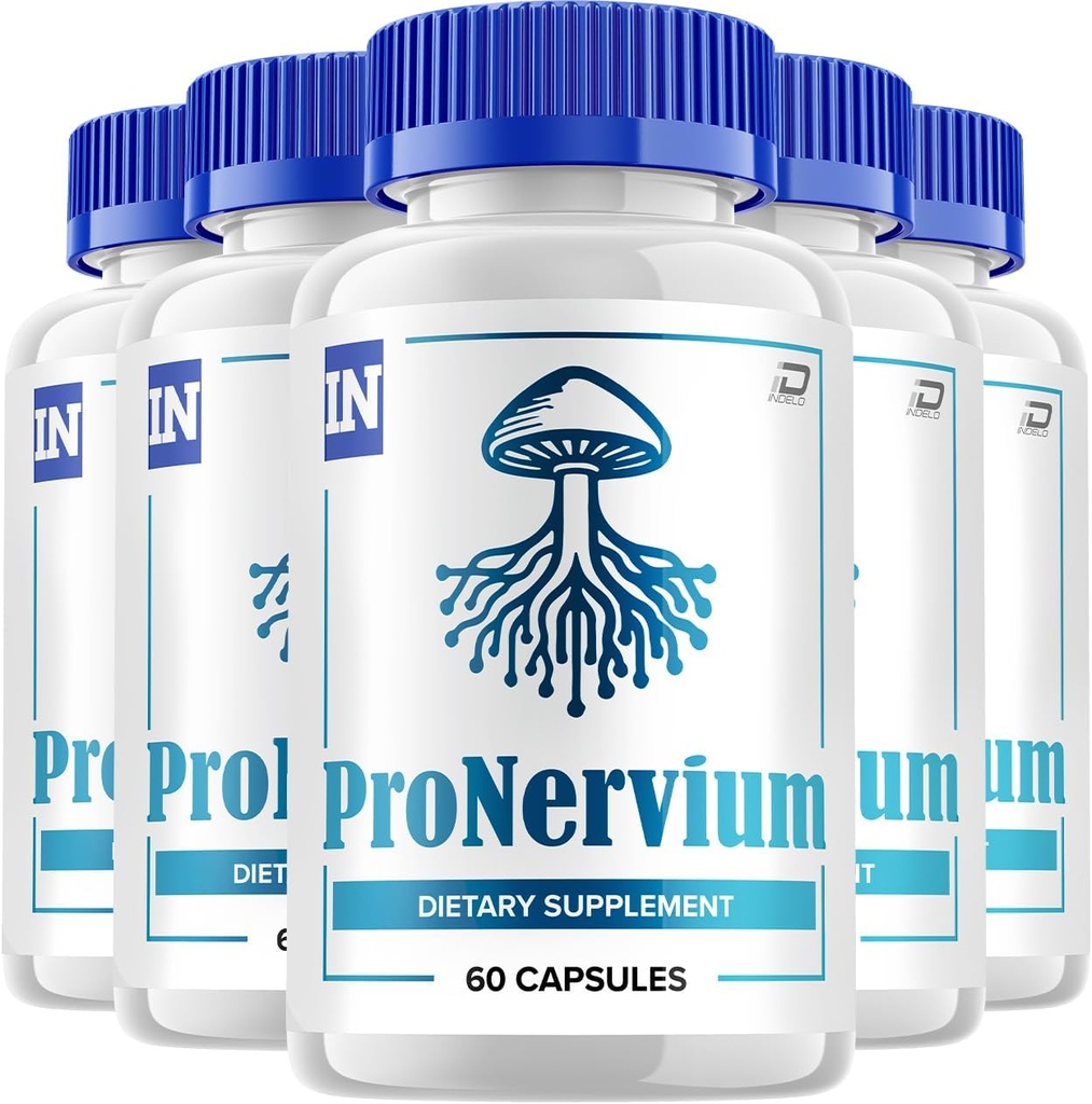 Pronervium Nerve Health Support Pills, Pronervium Reviews, Pronervium Nootropine Advanced Formulės, Pronervium All Natural Focus Additive, Pronervium Brain Support Reviews (5 Pack - 300 kapsulių)