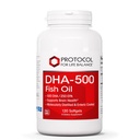 PROTOKOLAS DĖL LIFE BALANCE DHA- 500 - DHA 500mg & EPA 250mg - Žuvų taukų papildas - Smegenų sveikata ir parama - Lengvas virškinimas - Non-GMO & Halal - 120 Softgels