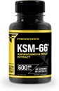 Primaforce KSM- 66 Ashwagandha šaknų ekstraktas (600 mg) 60 Veggie kapsulių - 5% Widanolides su BioPerine