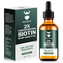 Barzdos augimo aliejus - 2X Koncentracija Biotinas barzdos aliejus vyrams (2 oz) - Natural Mens Barzdos aliejus su argano aliejumi, Simondsijų aliejus ir vitaminas, barzdos augimo minkštiklis, Moisturiser (Cedarwood)
