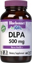Bluebonnet Nutrition DLPA (DL- fenilalaninas) 500mg, Free- Form Amino Amino Acid, nervų sistemos palaikymui, nemokamai, be gliukozės, ne GMO, Kosher, Vegan, 60 daržovių kapsulės