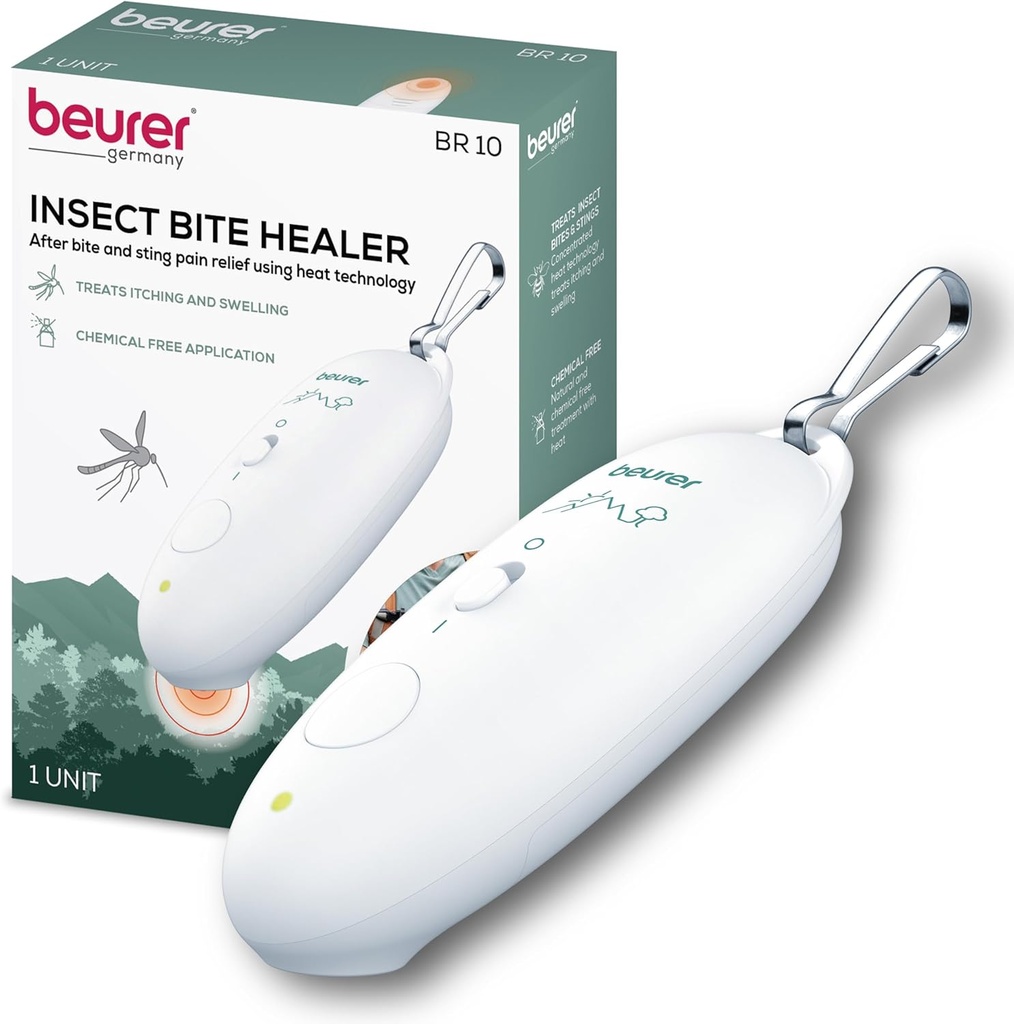 Beurer BR10 Insect Bite Healer su klipas, Nešiojamasis Itch ir Patinimo paramos netoksiškas gydymas Mosquito Bites ir kitų bendrų Insect Bites, Lauke Esminis