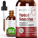 Rejuvica Health Total Soothe - Advanced Occasional Headache Support Supplement - Liquid Delivery for Better Absorption - Feverfew, Riboflavin, Butterbur, Black Pepper & More!