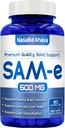 SAM-E Supplement 500mg | Easy Absorption S-Adenosyl-L-Methionine SAM-e 500mg for Bone and Mood Support Supplement | Made in The USA Non-GMO and Gluten Free (90 Day Supply)