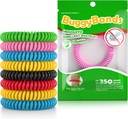 12 Pack Mosquito Repellent Bracelets, Individualiai Wrapped, DEET Free, Natural and Waterstanding Band