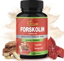 Organinis Cadane Forskolin papildas Kapsules - 5in1 Koncentruotas su Turmerinis Curcumin, Arjuna, Garcinia Cambogia, ir Žalioji arbata - 150 Capsules 5 Mėnesių tiekimo