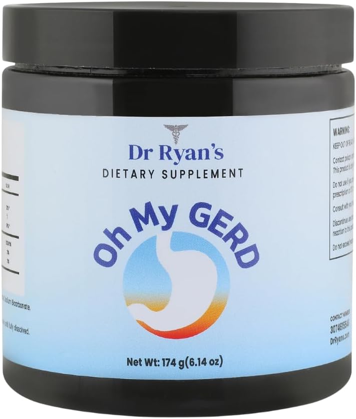 Dr. Ryan 's - Oh My GERD - Acid Reflux, GERD, Heartburn, Indigitation & More - Oral, Cognitive & Digitative Support - Neutralizuoti Stomach Acid - Dieta papildas - Natūrali Antacidinių tablečių alternatyva