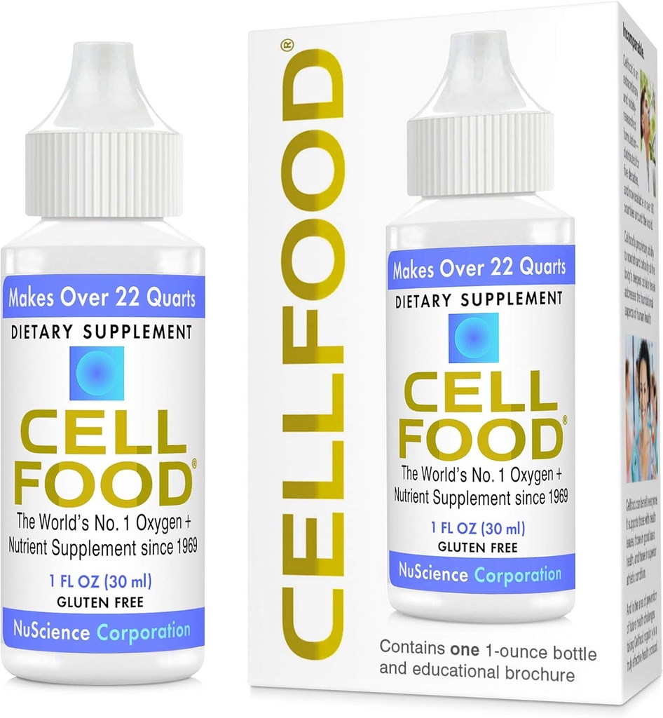 Cellfood Oxygen Boost - 1 fl oz, 2 Pack - Skysto deguonies papildas - Gluten Free, Cert. Kosher