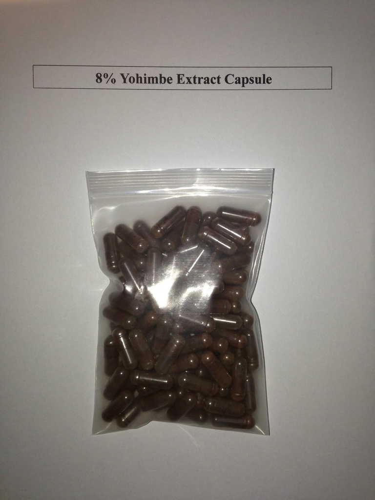 8% yohimbine Yohimbe Bark ekstraktas 400 mg x 1000 kapsulių / afrodinas