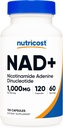 Nutricost NAD+ Supplement 1,000mg per Serving,120 Capsules (Nicotinamide Adenine Dinucleotide) - 60 Servings, Gluten-Free, Vegan
