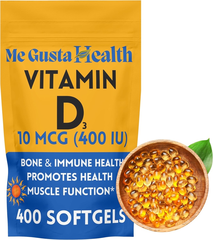D3 10 mikrogramų (400 TV) 400 Softgell ® 124; Vitaminas D3 ® 124; vitaminas D3 Softgels ® 124; esminis kalcio absorbcijos baltymui 124; kaulų, dantų, raumenų ir imuninės sveikatos palaikymo dietos priedas