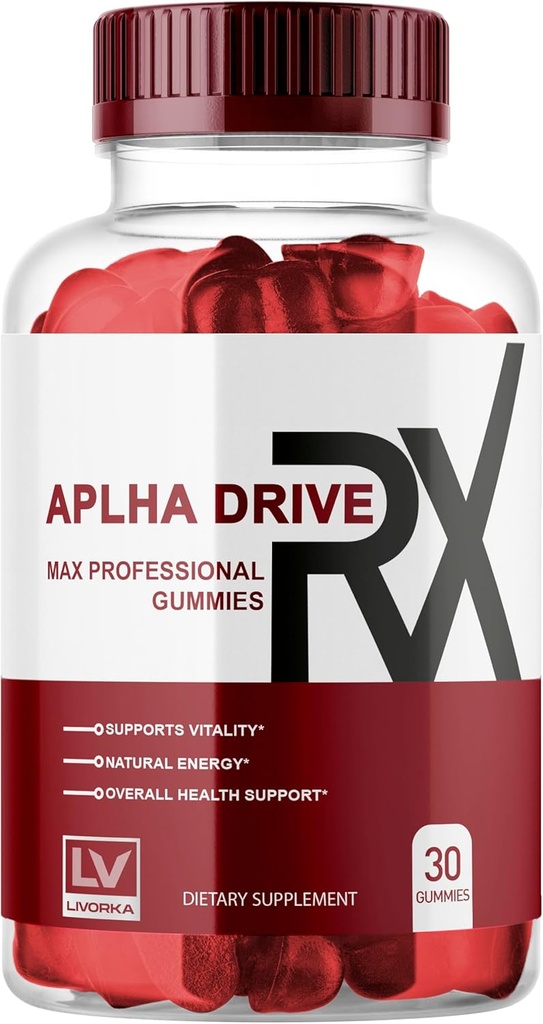 LIVORKA Alpha DriveRX Gummies, Alpha DriveRX Advanced Formula, Alpha DriveRX Gummy, Alpha DriveRX, Alpha DriveRX Pills Capsules 30 Gummies for 1 Month