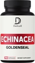 1000mg Echinacea Goldenseal kapsulės - 240 Machts of 4 Monthly Supply - Remti imuninę sistemą, yra & Overal Health
