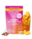 Rausvos Stork Organic Morning Liga Nėštumas arbata - Karšta arba Iced arbata - Prenatal Heartburn, Nevirškinimas, ir vidurių užkietėjimas Parama - 1 Tripester nėštumo turi Haves - Imbieras Peach, 15 Auksiniai