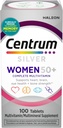 Centrum Silver 's Multivitaminų moterims 50 Plus, Multivitaminas / Multimineralinis papildas su vitaminu D3, B vitaminais, ne GMO ingredientais, parama atminčiai ir kognicijai vyresnio amžiaus suaugusiesiems - 100 Ct