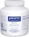 Pure Encapsulations Men 's Nutrients - Multivitaminas Mineralų paramos energijos, ištvermės ir ištvermės vyrams per 40 * - su vitaminu D, vitaminu C & Trace Minerals - 180 Capsules