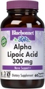 BlueBonnet Alpha Lipoic Acid 300mg - Galingas antioksidantas nervo paramos papildas moterims ir vyrams - Ne GMO, Vegan, Kosher - Nemokamas, Sojos - Nemokamas, Maistas - Nemokamas - 60 Daržovių kapsulės