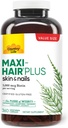 Country Life Maxi- Hair Plus 5000 mcg Biotin, 360 kapsulės, Sertifikuotas Gluten Free, Sertifikuotas vegetarian