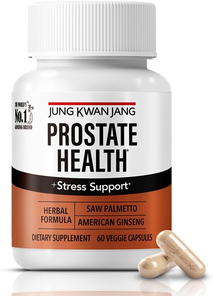 JUNG KWAN JANG Prostate Health with Saw Palmetto and American Ginseng for Prostate, Stamina, Hair Loss Support, dht Blocker, All-Natural Supplement for Men & Women