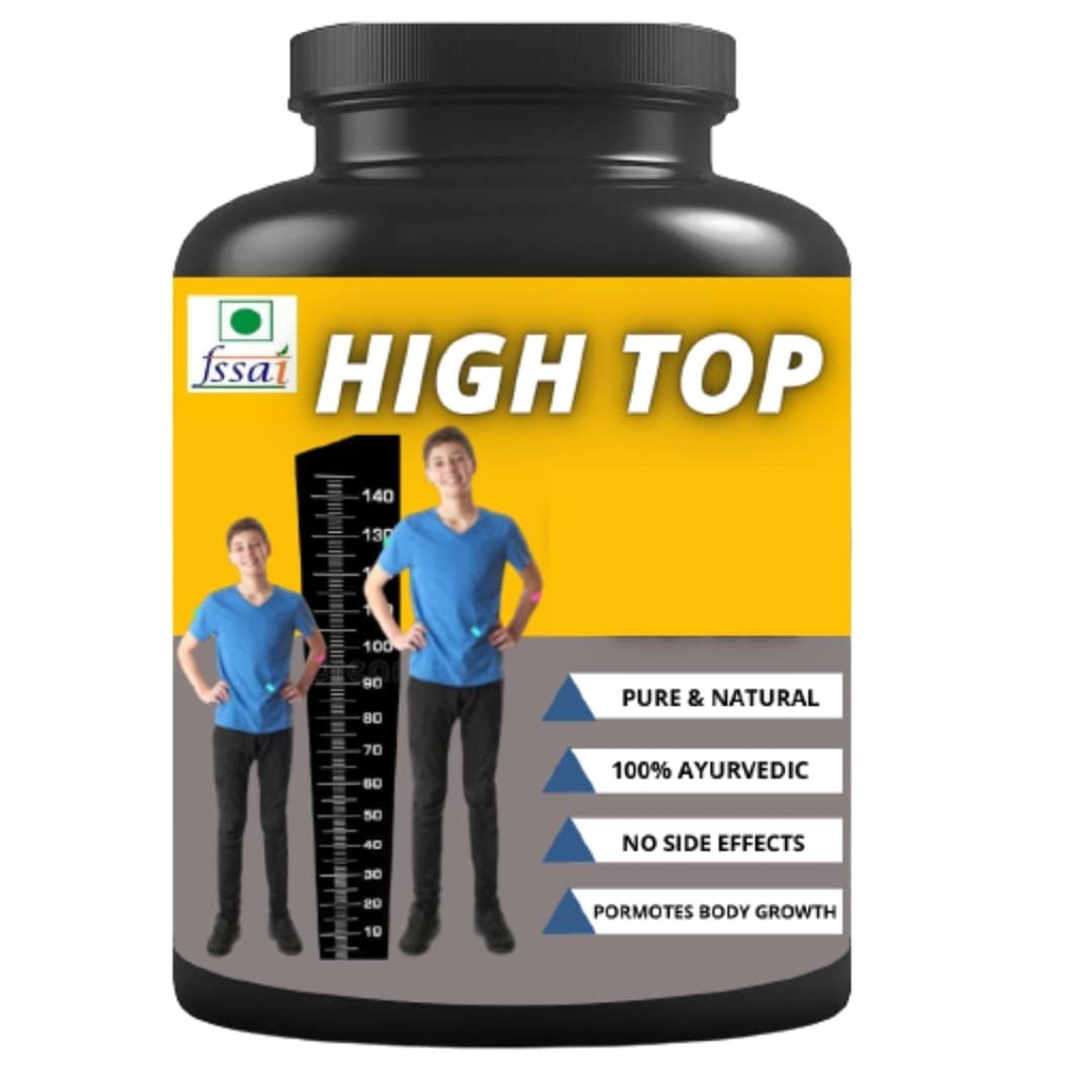 Sheltr High Top, Best Height Increase Supplement, Increase Body Strenght, Power, Energy Growth, Capsule, 30