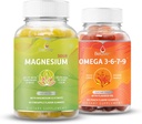 BeLive magnio glicinato & Omega 3 -6-7-9 smūgis atsipalaiduoti, Miego, smegenų, širdies & Inmune sistemos palaikymas