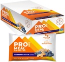 PROBAR - MEAL Bar, Blueberry Muffin, Non- GMO, Nemokamas, Sveikas, Plant-pagrįstas, Whale-Food Ingredients, Natūrali energija (12 Skaičiavimas)