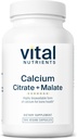 Vital Nutrients Calcium Citrate and Malate Complex 150mg | Vegan Supplement | Support Bone Strength, Muscle and Cardiovascular Health* | Gluten, Dairy and Soy Free | 100 Capsules