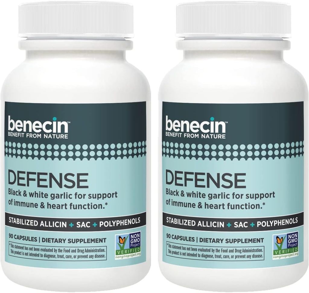 Benecin Defence 1500 µg Stabilizuotas Allicin vienoje kapsulėje (1 skaičius (180 vienetų pakuotė))