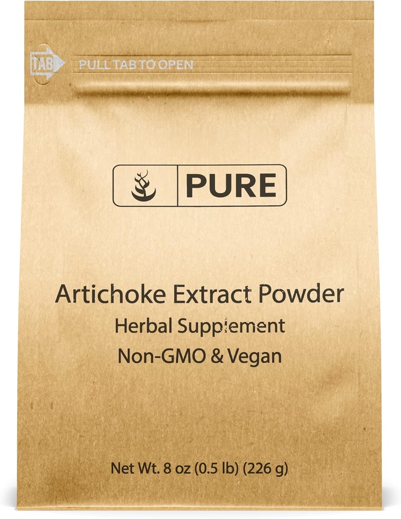 PURE ORIGINAL INGREDIENTS Artichoke extract (8oz) Žolinių papildai, nemokamai, ne GMO