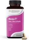 LifeSeasons Beau-T - Hair, Nail & Skincare Supplement - Promotes Healthy Hair and Nail Growth - Support Clear Skin & Fights Acne - Nail Strengthener - Contains Biotin Collagen Turmeric - 90 Capsules