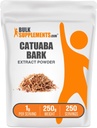 BulkSupplemen.com Catuaba Bark ekstraktas Milteliai - Catuaba Bark milteliai, Žolinių papildas - Vegan & Gluten Free, 1g per Serving, 250g (8,8 oz) (Pack of 1)