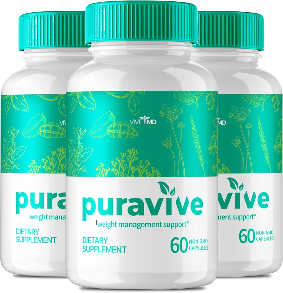 Vive MD Puravive Premium Weight Loss Capsules Reviews - Original Formula - Puravive Weight Loss Capsules Original, Puravive Weight Loss Pills, Puravive Exotic Rice Method (3 Pack)