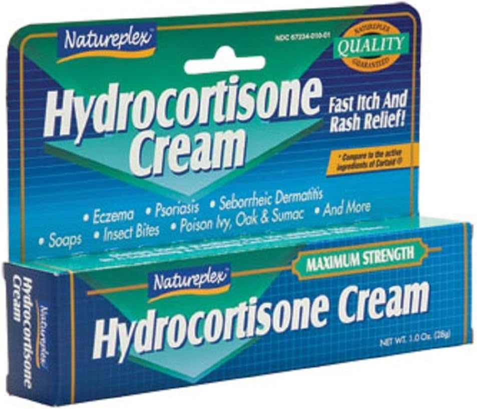 Natureplex Hydrocortisone 1% Cream, 1 oz, 6 Tube Pack