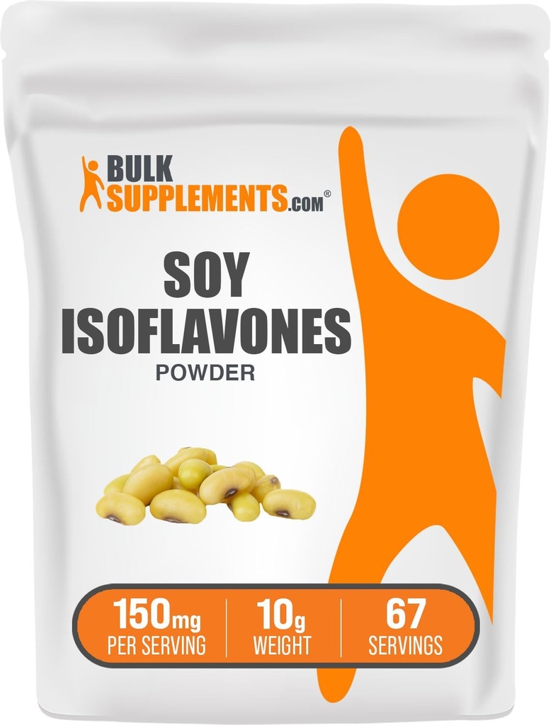 BulkSupples.com Soy Isoflavones Mill - Soy Isoflavones 150mg, Isoflavones Addition for Women - for Bone Support, Pure & Gluten Free - 150mg per Serving, 10g (0,35 oz)