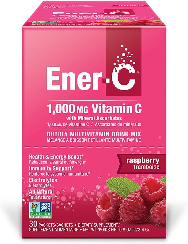 Ener-Life Raspberry Multivitamin Drink Mix 30 Count, 0.3 Oz