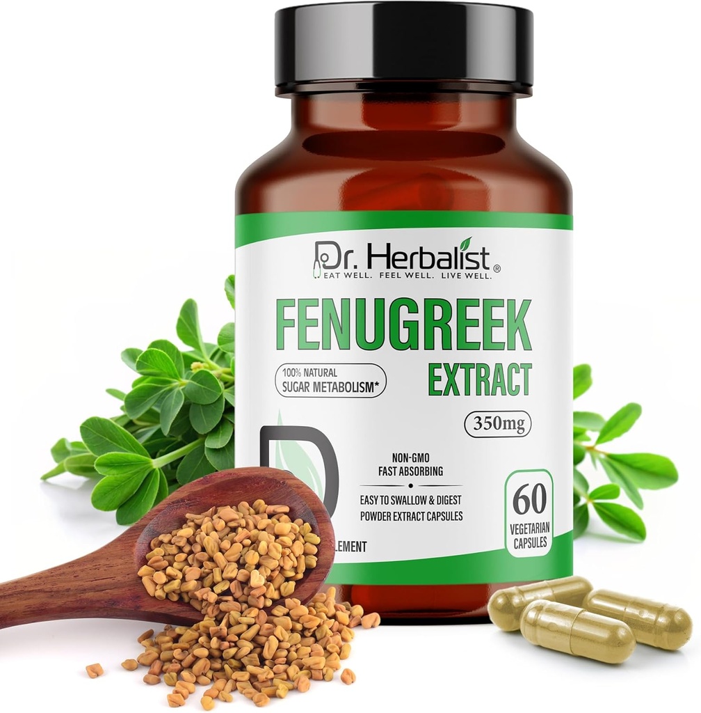 Dr Herbalist Fenugreek ekstraktas 350mg - 60 kapsulių Bendrijoje
