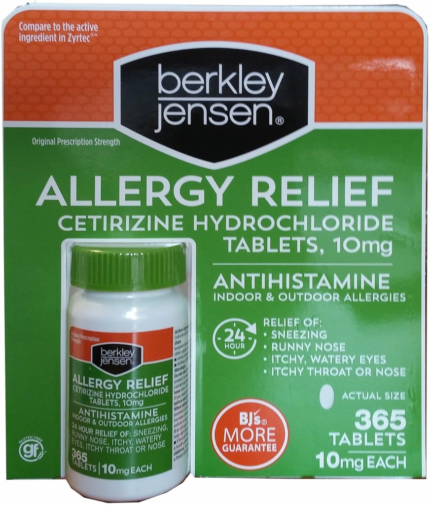 Berkley Jensen Alergija Relief, 365 ct.